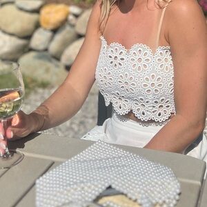 Lucy Paris Mimi Eyelet Top